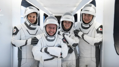 Российский космонавт Олег Платонов в составе экипажа Crew-11 прибыл на МКС